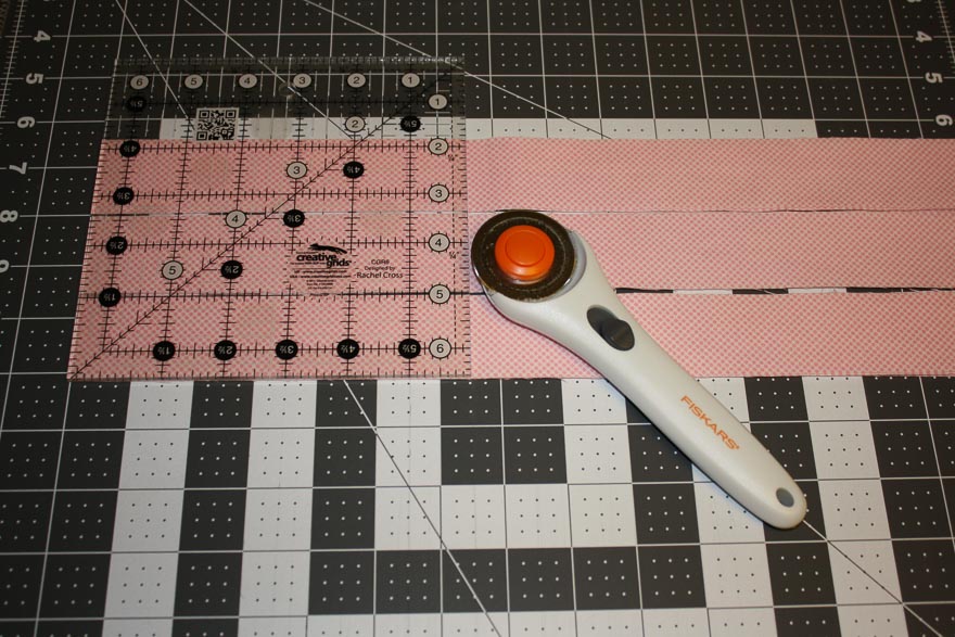 Cutting Pink Fabric