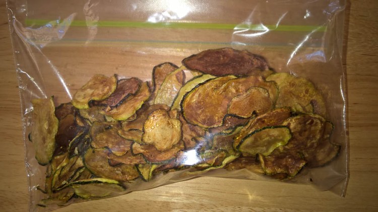 Dehydrated Zucchini Chips