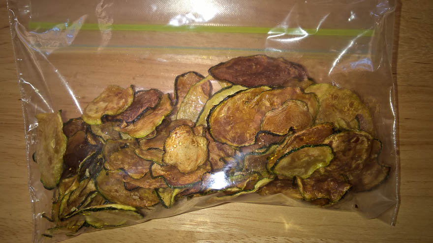 Dehydrated Zucchini Chips