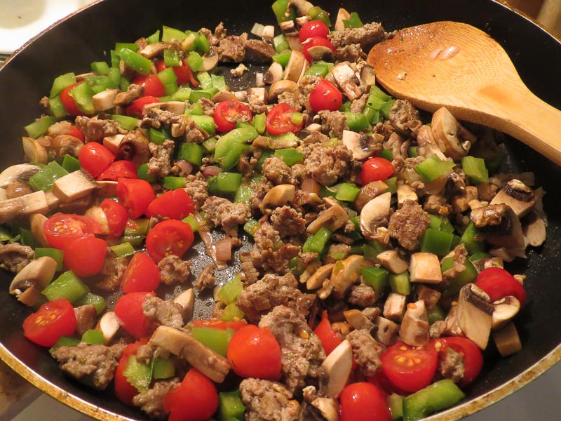 Browned Chicken and veggies