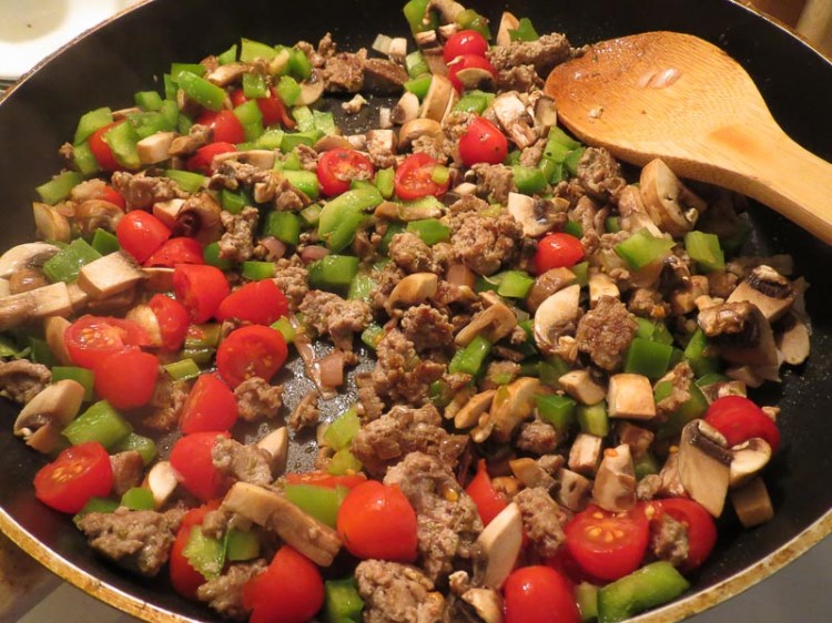 Browned Chicken and veggies
