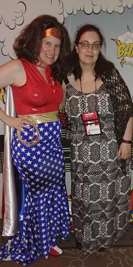 Wonder Woman (Susan Stoker) and me.