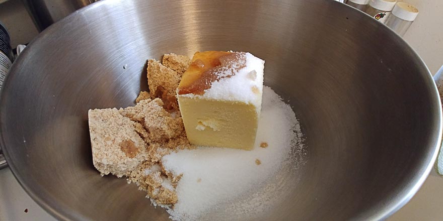 Butter, sugar, and vanilla