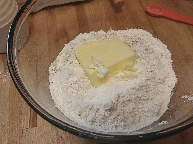 Dry Ingredients and Butter