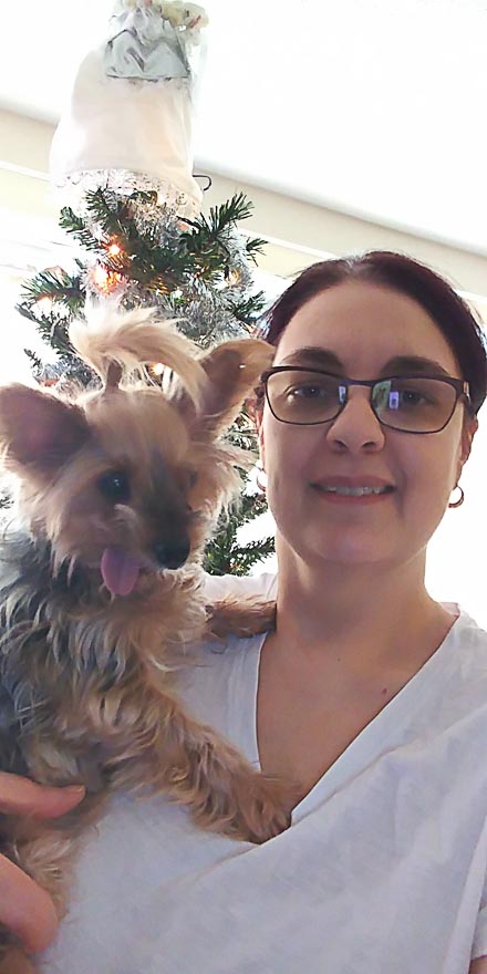 Truffles and Me on Christmas Day