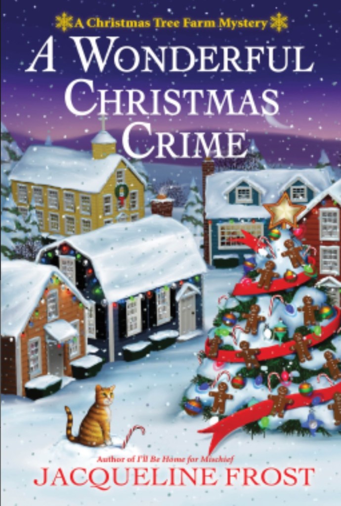 Cover of A Wonderful Christmas Time by Jacqueline Frost showing a Christmasy village scene